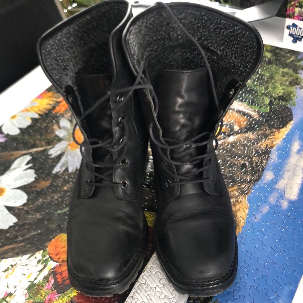 Black Leather Boots
